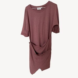 Mind Matter Womens midi Dress Size Large Coral